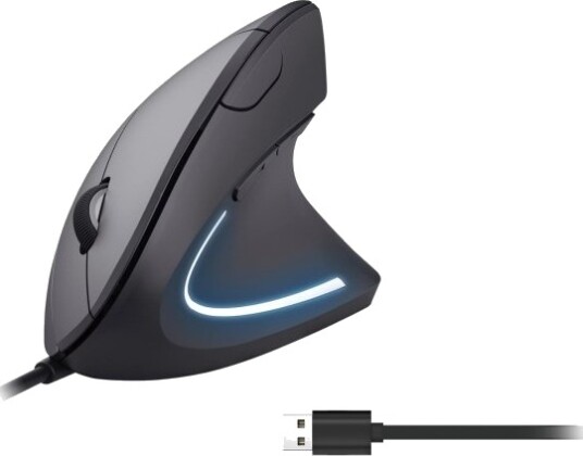 Equip 245118 Høyre Hendt Vertikalt Design Optisk Usb Type A 3200 Dpi Sort Equip 245118 Høyre Hendt Vertikalt Design Optisk Usb Type A 3200 Dpi Sort