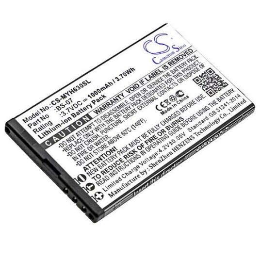 myPhone Batteri (1000 mAh 3.7 V, Sort) passende til myPhone 6300