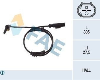 FAE 78048 Sensor, ABS