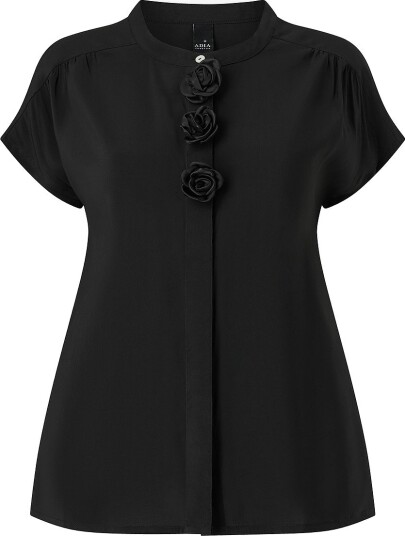 ADIA Bluse adFloria Svart ADIA Bluse adFloria Svart