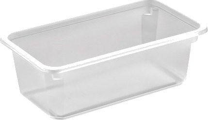Plastbakke Kageboks K2182 1E 1 Rum 710 Ml 179X98x60 Mm Pp Klar,608 Stk/Krt