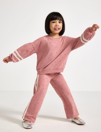 Lindex Sweatpants With Bindings Pink 110