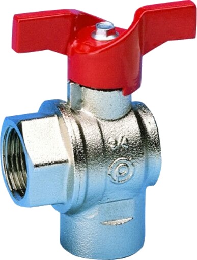 3/4" vinklet kuleventilmuffe/muffe T-håndtak
