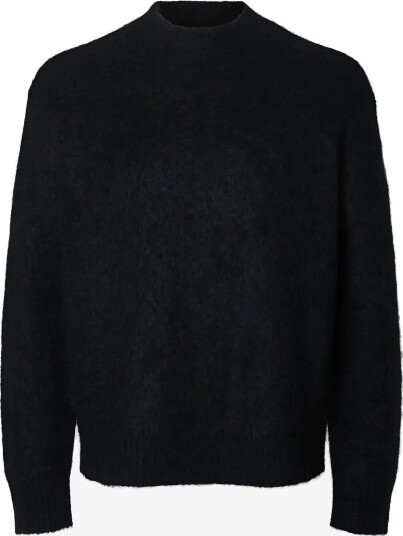 Selected Slmmeis Edit Ls Crew Neck - ANTHRACITE - S