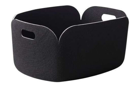 Muuto Restore oppbevaringskurv black melange Muuto Restore oppbevaringskurv black melange