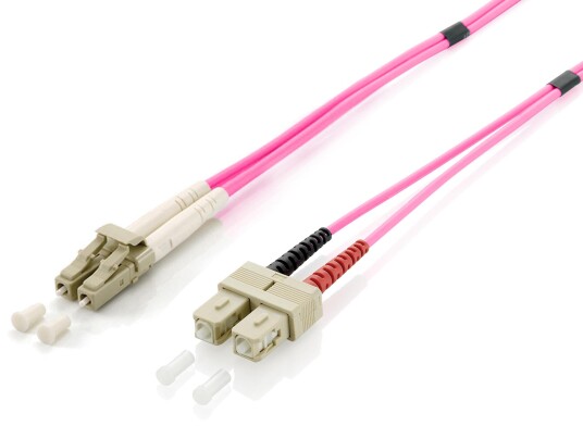 EQUIP LWL Patchkabel LC->SC  0.50m Multimode Duplex OM4 viol