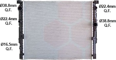 VAN WEZEL 06012771 Radiator motorkjøling VAN WEZEL 06012771 Radiator motorkjøling