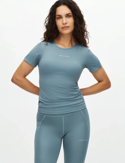 Röhnisch Jacquard Ss Top Blue M Röhnisch Jacquard Ss Top Blue M