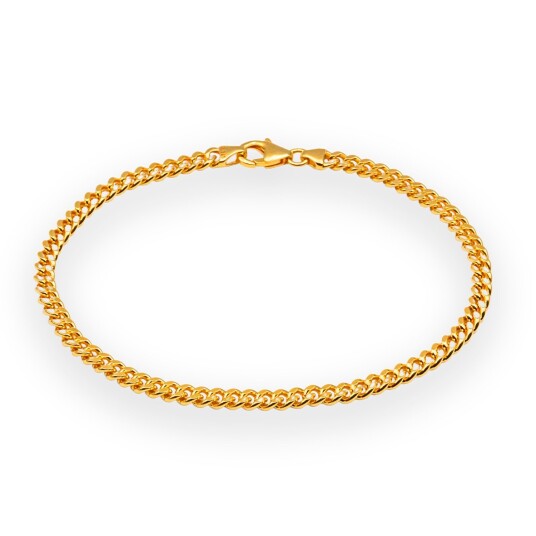 IX Studios Curb Armbånd 22 kt. Gullforgylt sølv DMVGD110GD17 - Unisex - 925 sterling silver IX Studios Curb Armbånd 22 kt. Gullforgylt sølv DMVGD110GD17 - Unisex - 925 sterling silver
