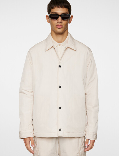 J. Lindeberg Tibor Tech Overshirt - Cream - XL J. Lindeberg Tibor Tech Overshirt - Cream - XL