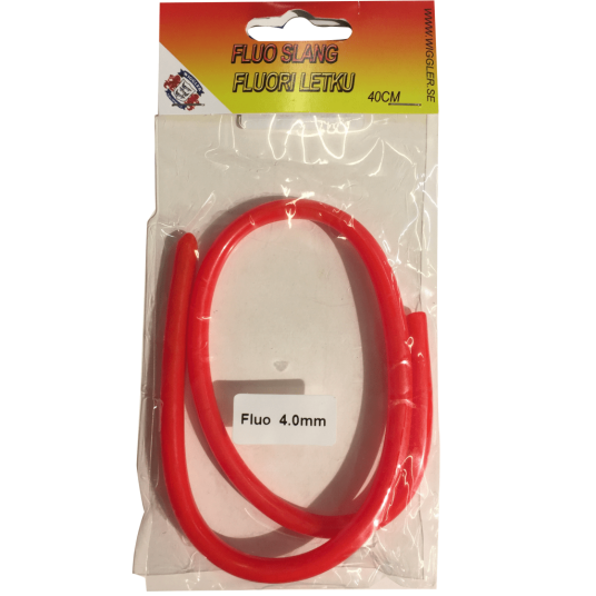 Fluo Slange Rød 8 mm 40 cm Fluo Slange Rød 8 mm 40 cm