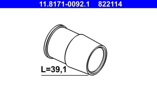 Ate Glidebolter bremsecaliper ATE 11.8171 0092.1