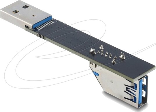 Delock Usb 10 Gbps Adapter Type A Hunn Til Hann Rotert 90° Ned 67422