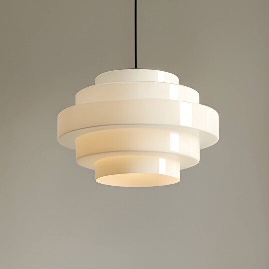 Pendellampe Filo ALDEX dimbar Hvit / opal Stue / spisestue Glass Skandinavisk