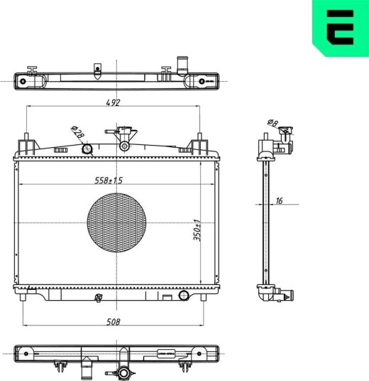 ERA 673233 Radiator motorkjøling