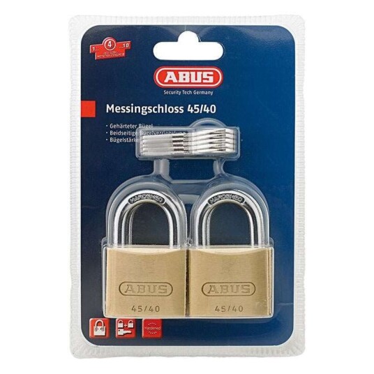 Abus Hengelås 45/40 4 Pk Abus Hengelås 45/40 4 Pk
