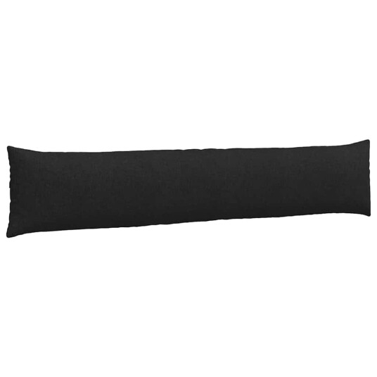 Sofaputer 2 pcs Svart 200 x 40 cm stoff