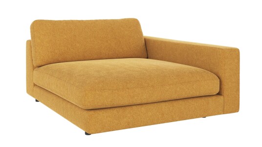 Rowico Home Duncan 1,5 seters sjeselong H Gul Brenda 68 129 x 150 x 78 cm Gul