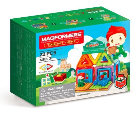 Magformers Town Supermarked Magnetiske Byggeklosser 3+ år 22 Dele Magformers Town Supermarked Magnetiske Byggeklosser 3+ år 22 Dele