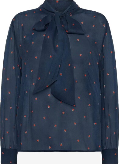 Newhouse Rosa Chiffon Blouse   NAVY   34