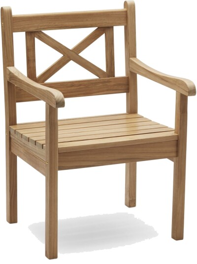 Fritz Hansen - Skagen Teak - Utendørs Spisebordstoler - Mogens Holmriis - Brun - Tre Fritz Hansen - Skagen Teak - Utendørs Spisebordstoler - Mogens Holmriis - Brun - Tre