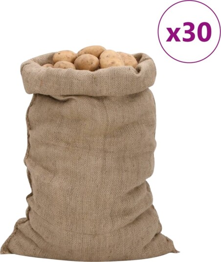  Jutesekker 30 stk 60x105 cm 100% jute 340 gsm 155808
