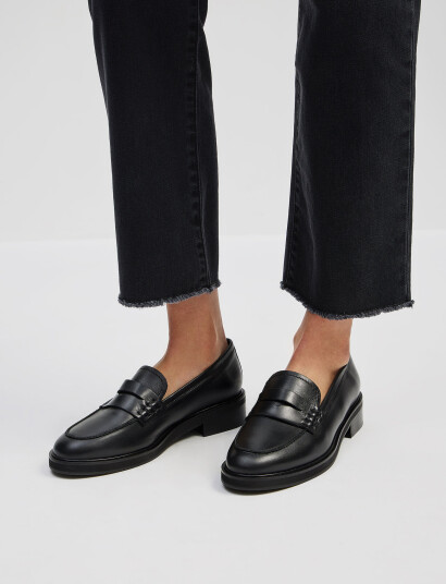 Malina Leona Leather Loafers - Black - 40 Malina Leona Leather Loafers - Black - 40