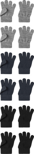 Name It Nmmmagic Gloves 6P Black ONE SIZE