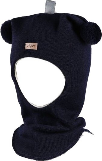 Kivat Balaclava Lue Med Skinnlapp, Marineblå