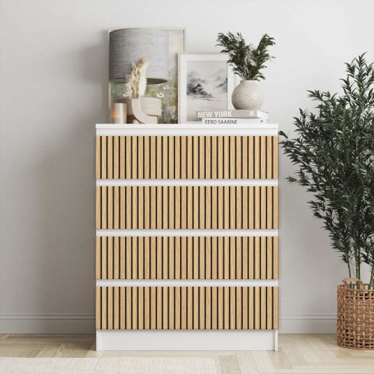 Selvklebende Klistremerker – Ikea Malm Dekaler / Velg Størrelse / Naturlig Eik