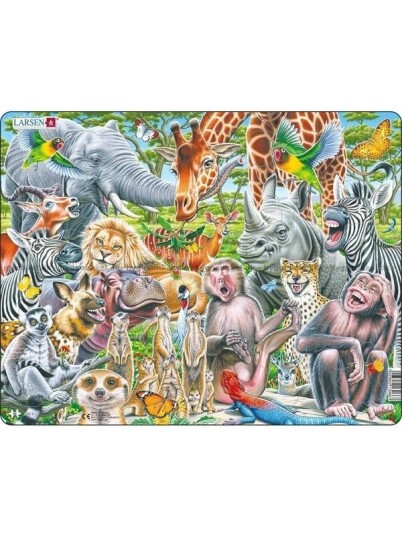 Larsen Puzzles Happy African Animals