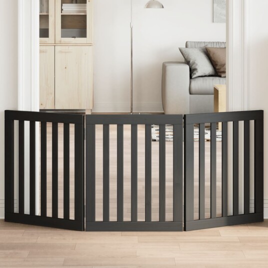 Hundeport Sammenleggbar 3 Paneler Svart 150 cm Poppeltre 352252 Hundeport Sammenleggbar 3 Paneler Svart 150 cm Poppeltre 352252