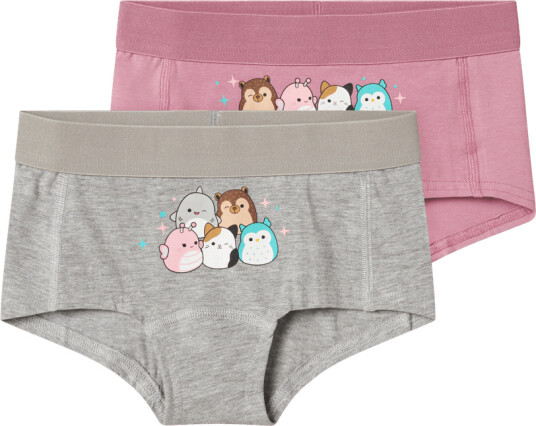 Name It 2 pk Odessa hipster truse Squish Grey melange 110 110 Name It 2 pk Odessa hipster truse Squish Grey melange 110 110