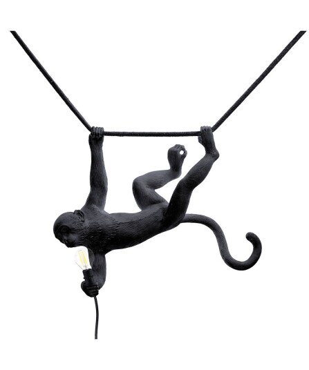 Monkey Hengelampe Utendørs 59 x 44 cm Svart Monkey Hengelampe Utendørs 59 x 44 cm Svart