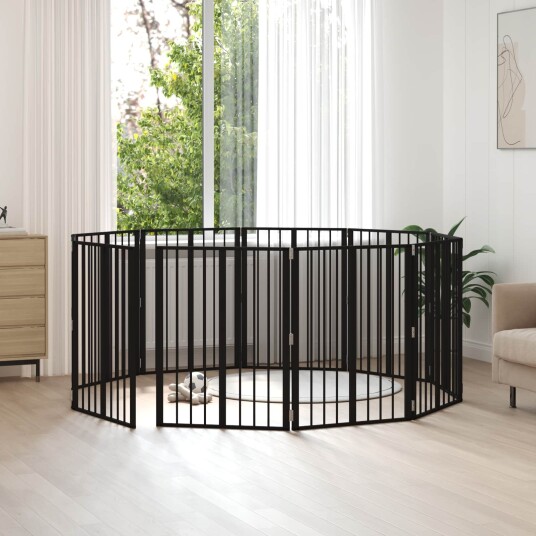 Vidaxl Hundeluke 10 Stk. Svart 60 X 80 cm Galvanisert Stål