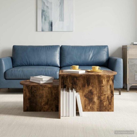 Kaffebord Røkt Eik 100 x 50 x 40 cm Konstruert tre