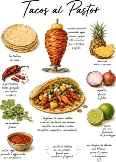 Plakat   Tacos al Pastor Oppskrift