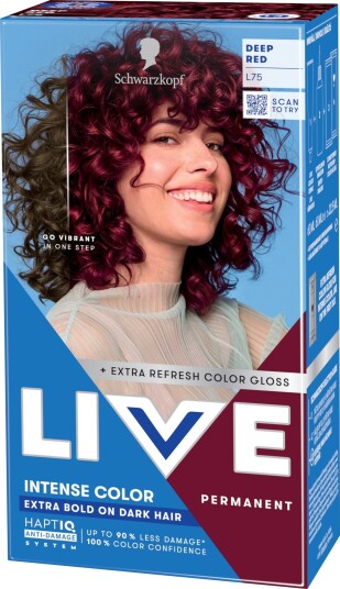 Schwarzkopf LIVE Intense Color L75 Deep Red
