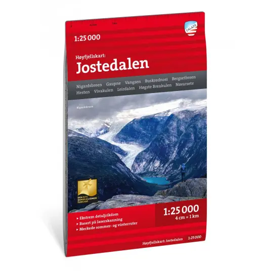 Calazo förlag Høyfjellskart Jostedalen 1:25.000 OneSize, NoColour Calazo förlag Høyfjellskart Jostedalen 1:25.000 OneSize, NoColour