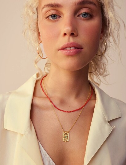 Maanesten Koralina Necklace   Coral   ONE SIZE