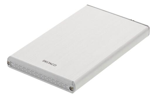 Deltaco 2.5" Drevkabinett SATA 6Gb/s USB 3.0 i Sølv Deltaco 2.5" Drevkabinett SATA 6Gb/s USB 3.0 i Sølv