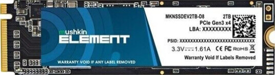 Mushkin ELEMENT - SSD - 2 TB - PCIe 3.0 x4 (NVMe)