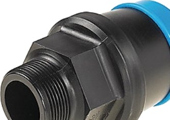 Overgangsnippel 63Mm X 2 - Delrin. Hawle