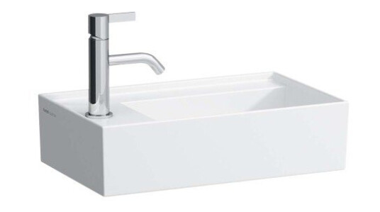 Kartell Laufen servant, 46x28 cm, venstre, hvit Kartell Laufen servant, 46x28 cm, venstre, hvit