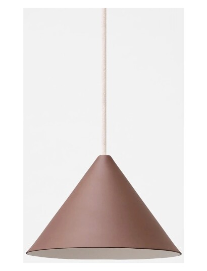 MOEBE Ceramic Cone Pendant Umber Brown Brown 12.5X 19.5X 19.5CM MOEBE Ceramic Cone Pendant Umber Brown Brown 12.5X 19.5X 19.5CM