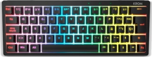 Krom Kreator, 60%, Koblet Med Ledninger (Ikke Trådløs), Usb, Mekanisk Nøkkelbryter, Rgb Led, Sort