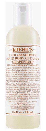 Kiehl's Grapefruit Liquid Body Cleanser 250 ML Kiehl's Grapefruit Liquid Body Cleanser 250 ML