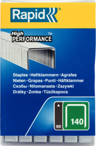 Rapid Nr 140 Bredtrådstift 12 mm - 5000 Stk for Isolering og Plast