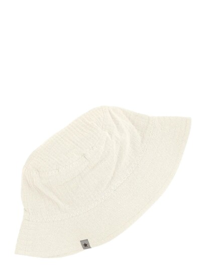 Huttelihut Bucket Hat Muslin Cream 50\12/24M