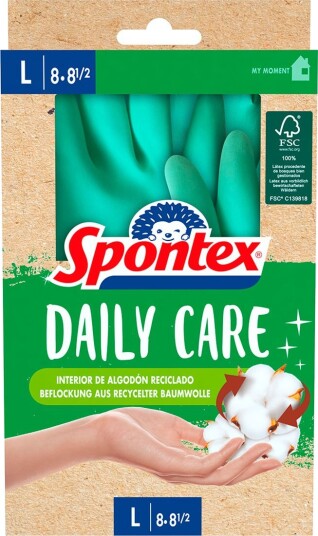 Spontex Daily Care Husholdningshansker Str. L